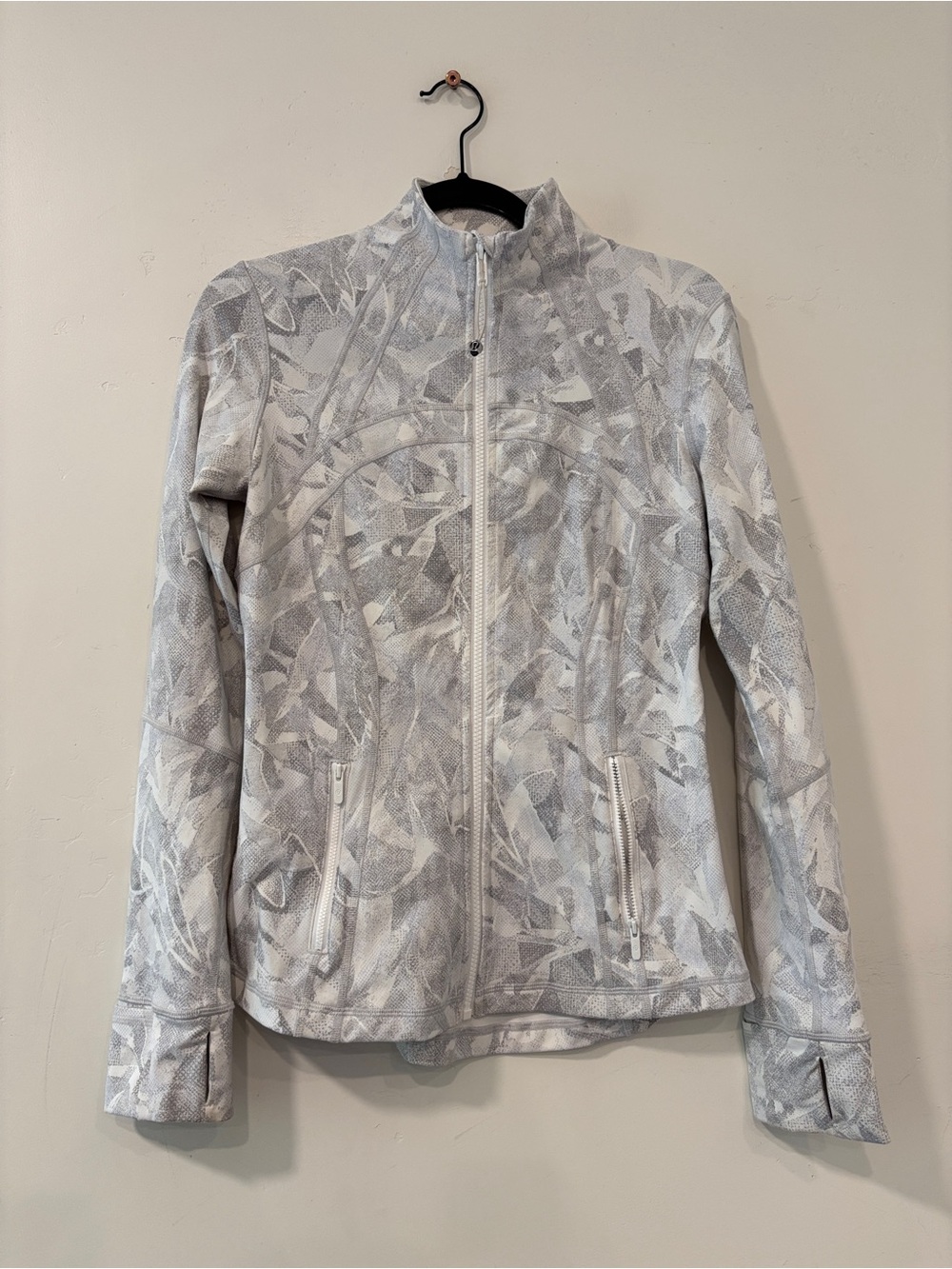 Lululemon Define Jacket Women's 8 Jasmine Multi White Running Pilates Yoga